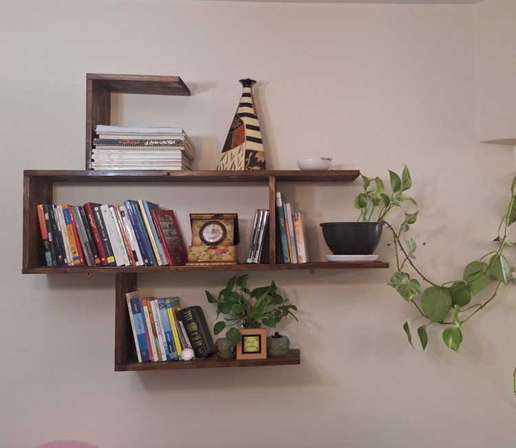 دکور کتابخانه چوبی(چوب روس)