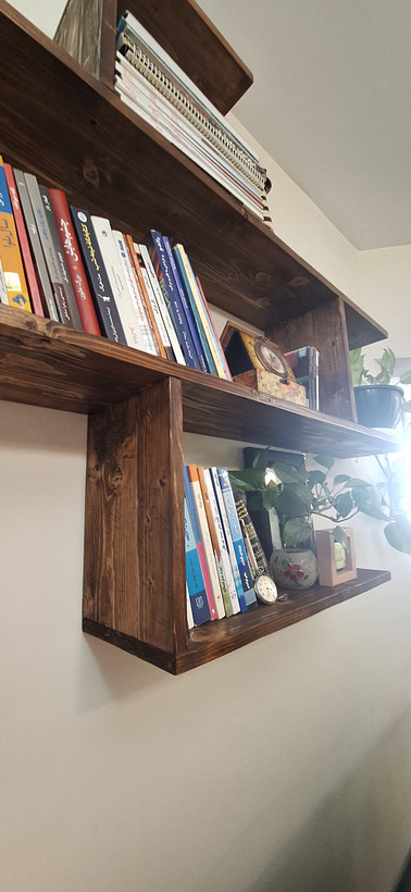 دکور کتابخانه چوبی(چوب روس)